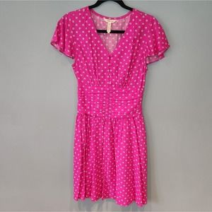 MATILDA JANE Some Moxie Smocked Pink dress - Size Small